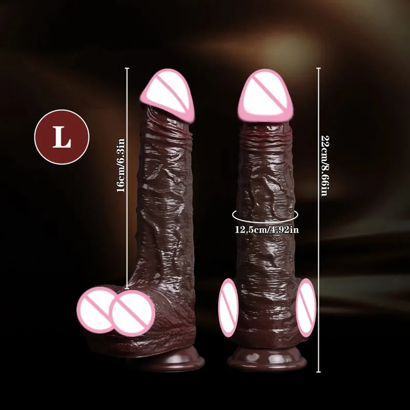 Dildo realistik kulit gelongsor kulup buah zakar dildo untuk wanita melancap dubur rangsangan faraj tali silikon mainan seks