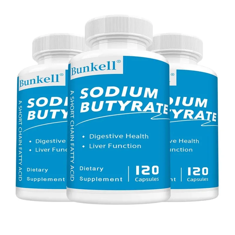 Sodium Butyrate Supplement - Helps Gut Health Detox and Cleansing of The Liver Digestive Health Non-GMO