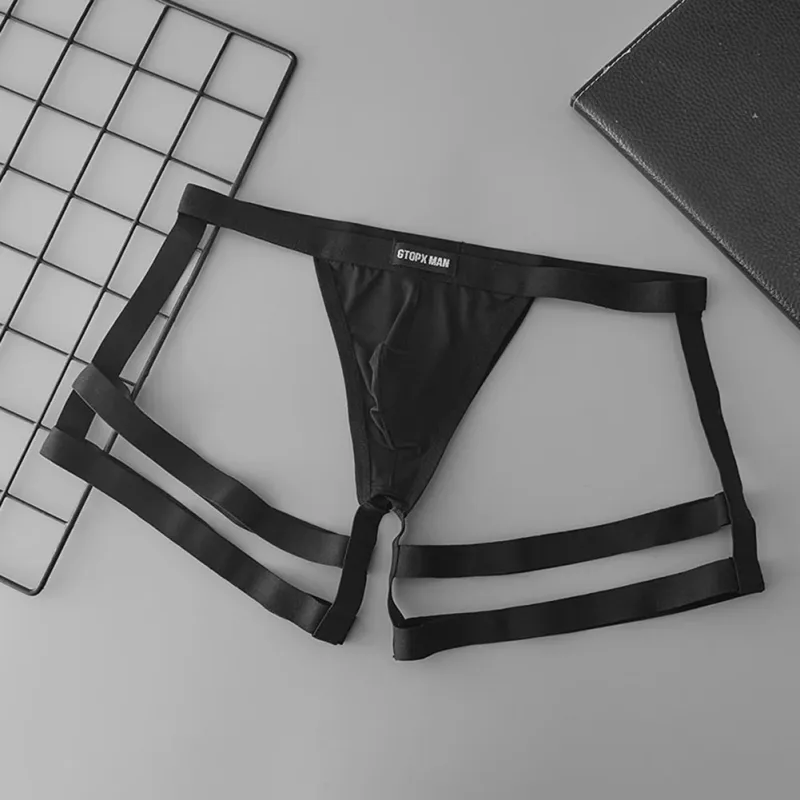 Atmungsaktive elastische Herren-Tanga-Slips mit niedrigem Bund und U-konvexem Beutel-Design, geeignet für Frühling, Sommer, Herbst und Winter — image 11