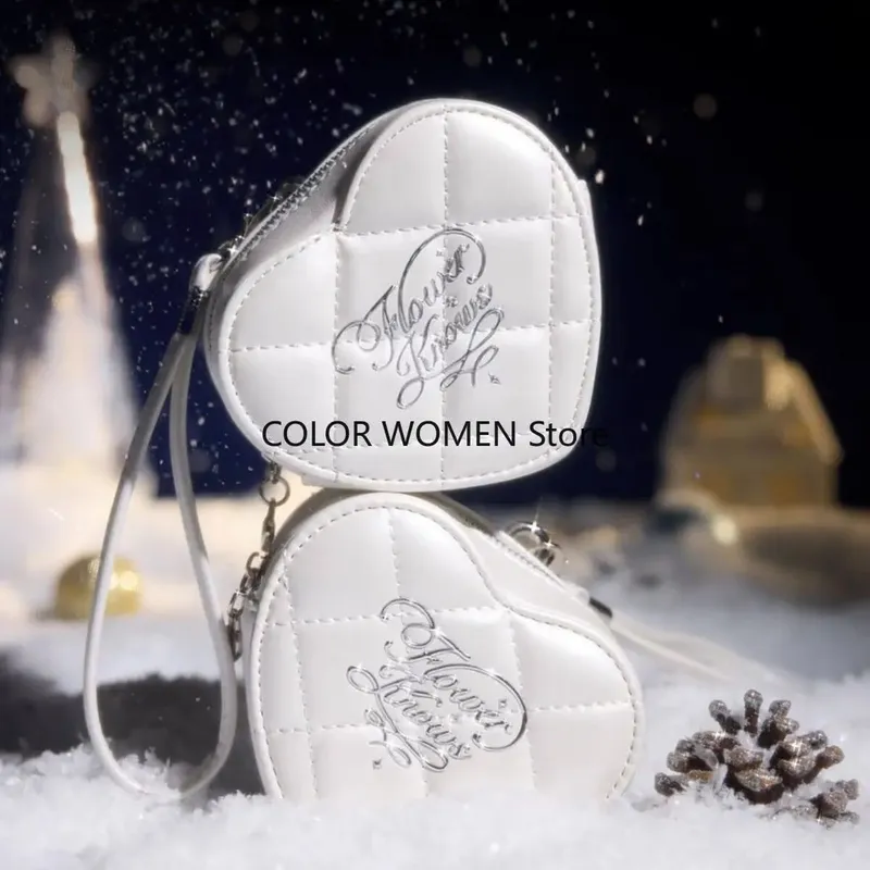 Flower Knows 2025 Christmas-themed handheld mirror heart-shaped bag charm and fragrance hand cream set — image 3