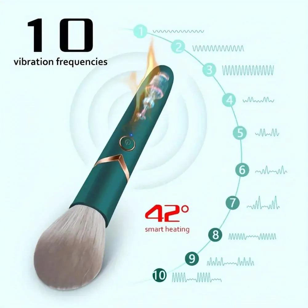 Nieuwe elektrische make-upborstels Vibrerende bloosborstel Flawless Foundation Blending Tool Gezichtsmassager en schoonheidsproducten