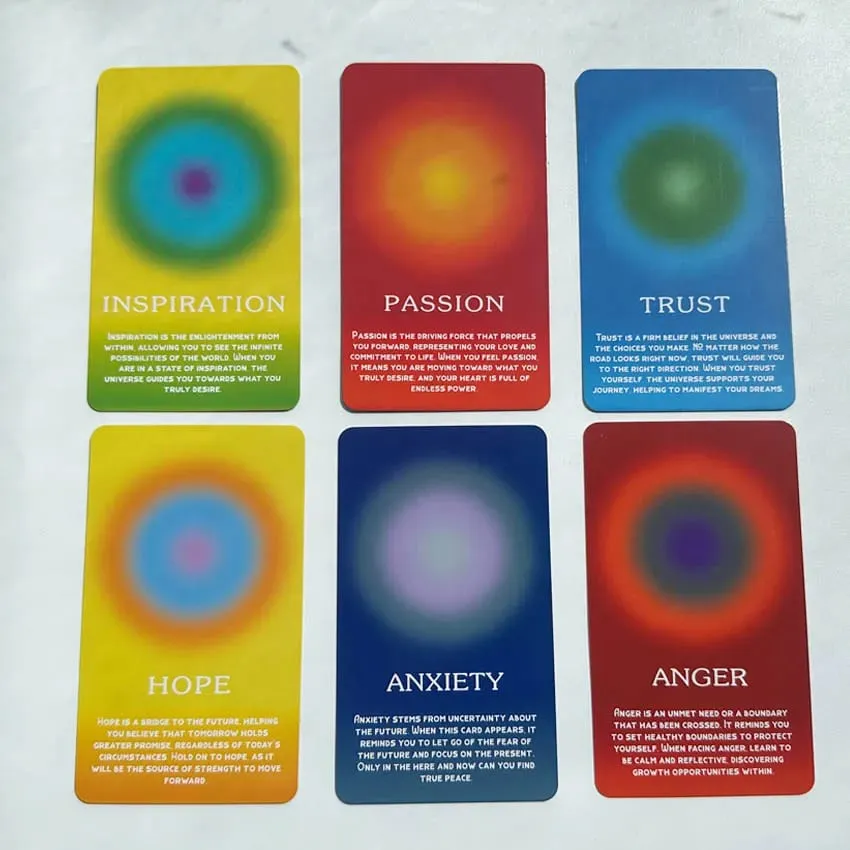 Emotional Card Deck Support Personal Growth And Inner Peace Oracle Card Games 12x7cm 56-Cards
