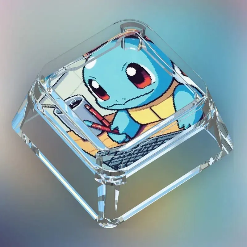 Creative Workman Style Pokémon Doll Transparent Single Keycap Cartoon Cute Snorlax Pikachu Cross Axis Mechanical Keyboard Keycap — image 17
