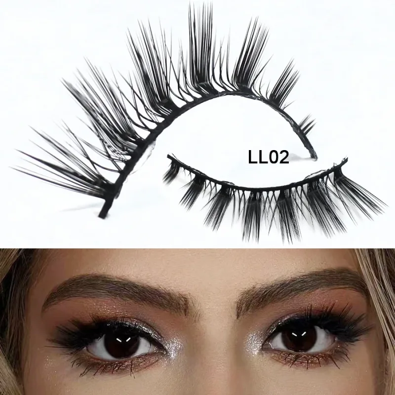 RED SIREN L Shape Cat Eye Lashes New Design Wispy Natural Mink Lashes Korean Makeup Eyelash