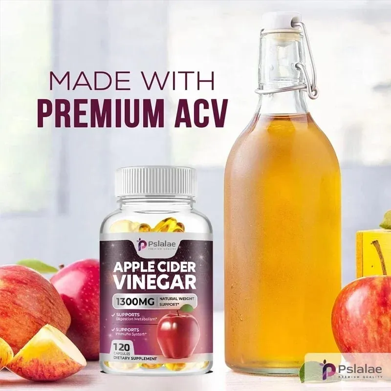 Apple Cider Vinegar - Fat Burner Natural Detox and Cleanse Energy Support Supplement