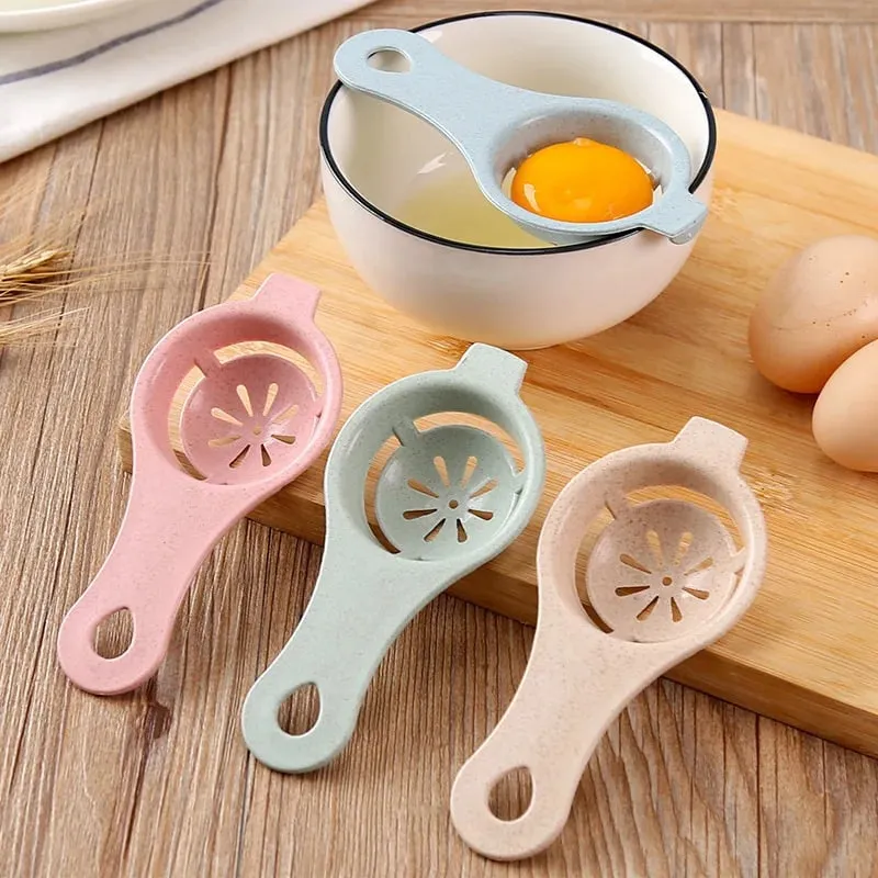 3PCS Egg Separator Egg Yolk White Separator Egg White Separator Egg Whites Strainer Filter Divider Egg Separator Tool Kitchen Ba