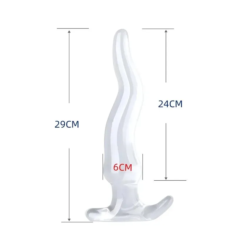 Transparent Big Dildos for Women Vagina Stimulator Anal Plug Artificial Animal Penis Female Masturbator Sex Toy Men Butt Dilator