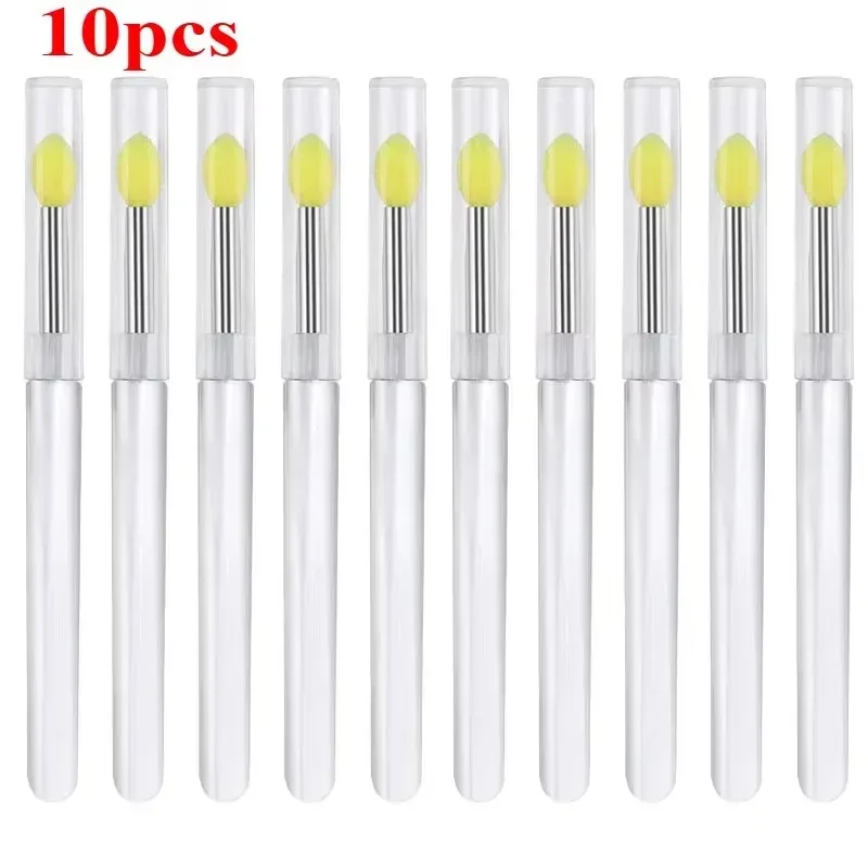 3/5/10PCS Reusable Lip Brush Silicone Lip Mask Applicator Transparent Lipstick Tool For Lip Gloss Eyeshadow Brushes Makeup Tools — image 21