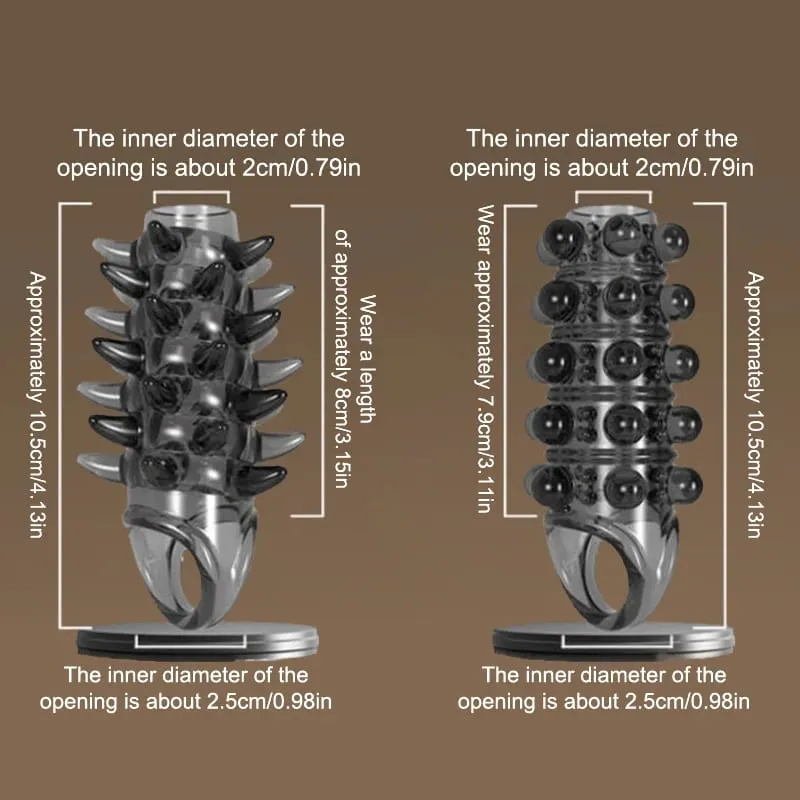 Soft Elastic Penis Extension Sleeve Delayed Ejaculation Condoms Cock Extender Increase Dick Sleeves Adult Sex Toys For Men