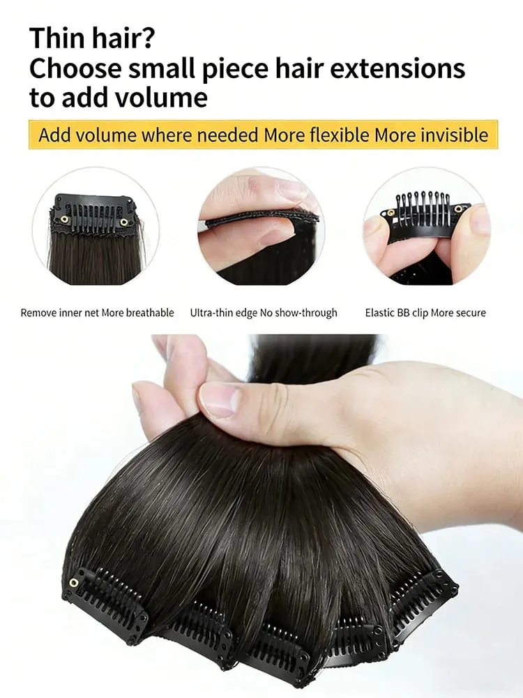 5Pcs 60cm Clip In Hair Extensions Human Hair For Adding Volumesyntheticsynthetic