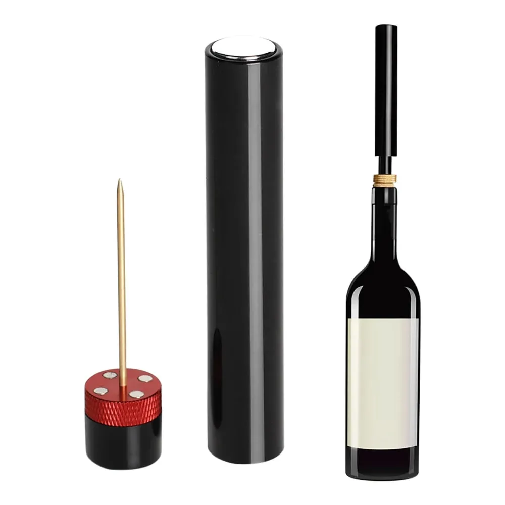 Air Pump Wine Bottle Opener Safe Portable Stainless Steel Pin Cork Remover Air Pressure Corkscrew Kitchen Tools Bar Accessories