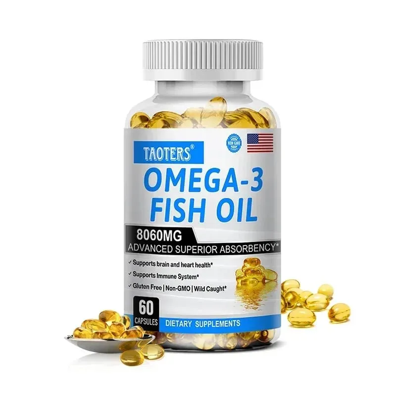 Omega-3 Fish Oil Supplement High in EPA + DHA for Heart Brain and Immune Support
