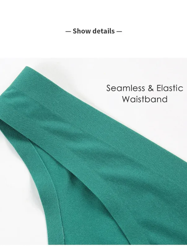 Mens ICE Silk Seamless ชุดชั้นในบางเฉียบโปร่งใสแห้งเร็วเซ็กซี่กระเป๋ากางเกงชายไม่มีรอยต่อกางเกง Breathable Underpants