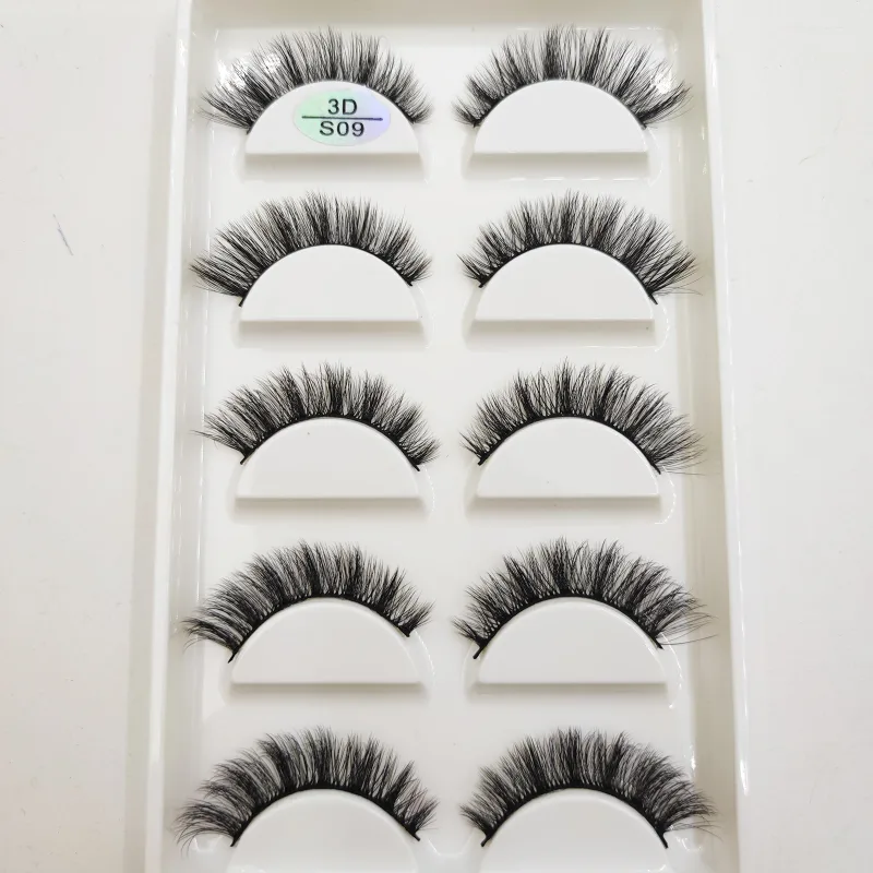 Natural 3D Mink False Eyelashes Soft Wispy Fluffy Eye Faux Lashes Make Up Eyelash Beauty Cat Cilios 5 Pairs 15 Styles