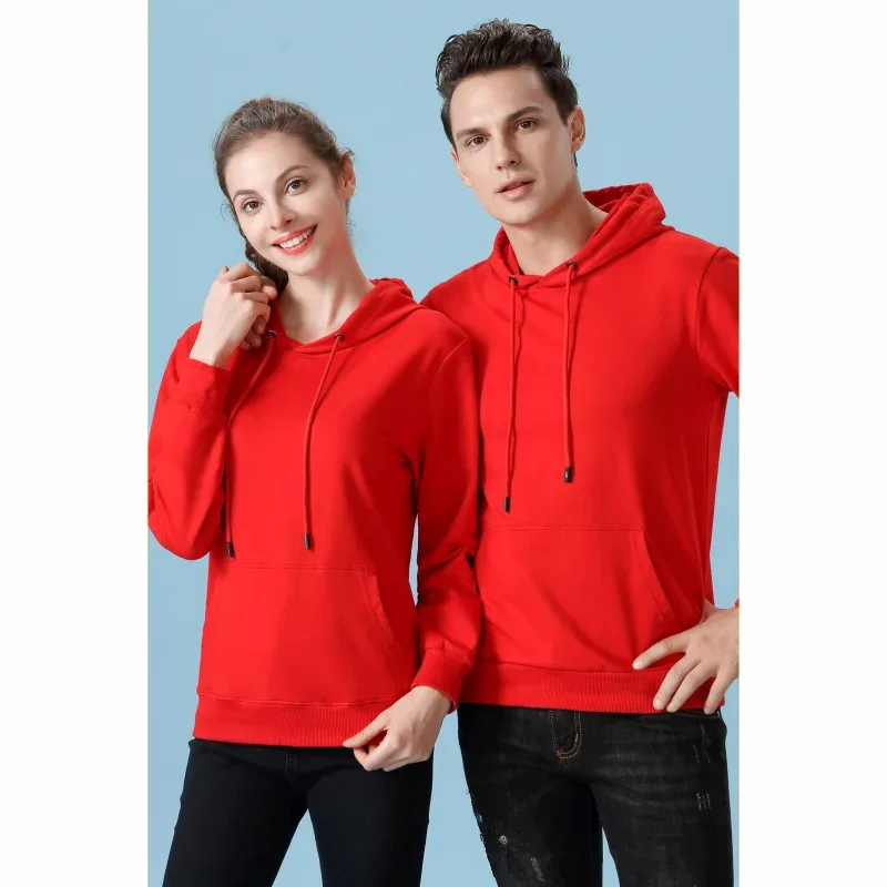 Cetakan Fesyen Hoodie Berkualiti Tinggi Logo Tersuai Kumpulan Peribadi Jenama Sulaman Lelaki dan Wanita Tebal 100 % Kapas Pullover Bulu