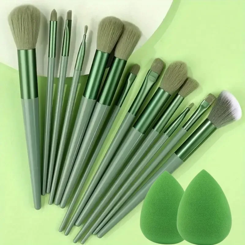 13Pcs Soft Fluffy Makeup Brushes Set for Cosmetics Foundation Blush Powder Eyeshadow Kabuki Blending with Makeup Sponge Egg — image 22