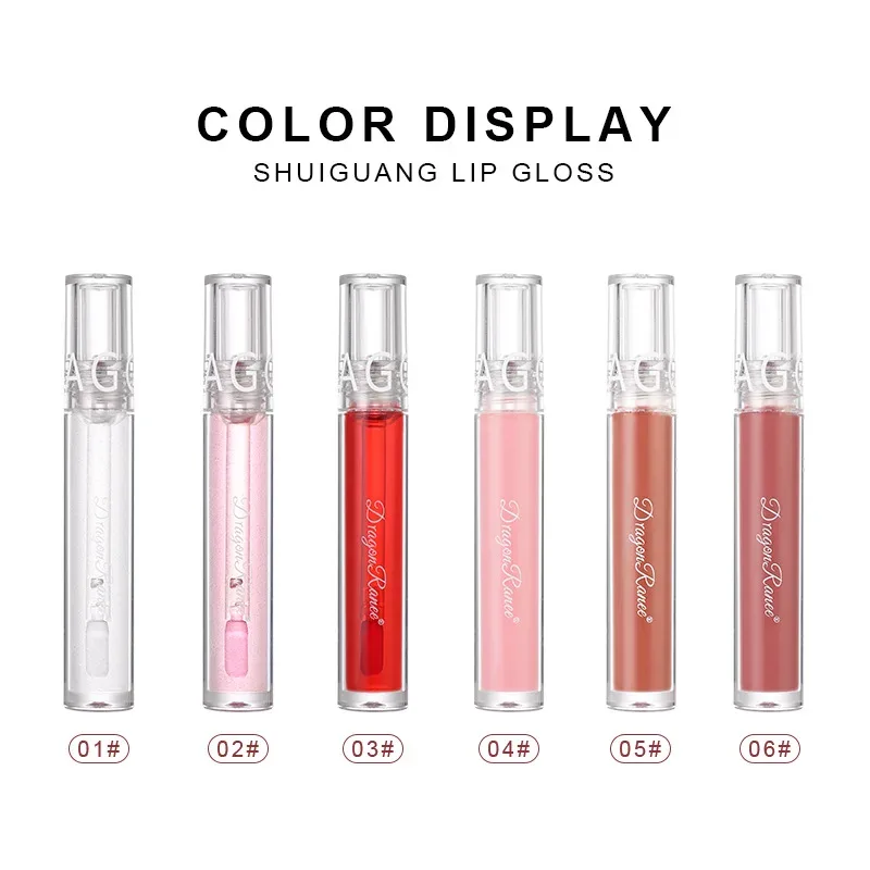 Mirror Water Gloss Lip Glaze Moisturizing Liquid Lipstick Long Lasting Nourishing Glass Lip Gloss Transparent Lip Stain Tint