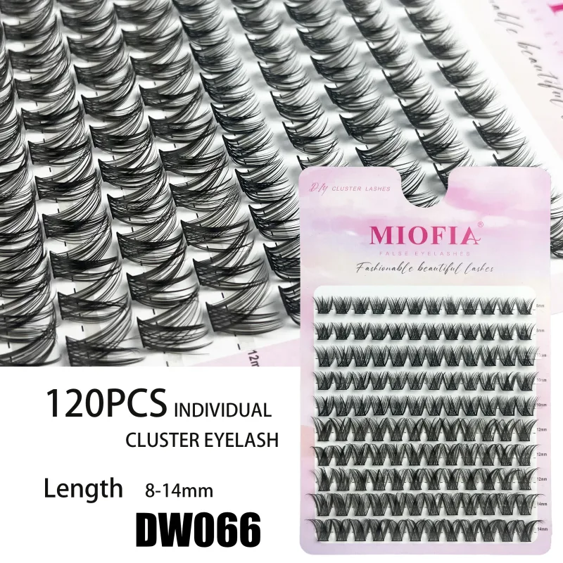 10 Rows 3D Faux Mink Cluster False Eyelashes Cat Eye Lashes Natural Thick Segmented Lashes DIY Eyelash Extensions Makeup Lashes
