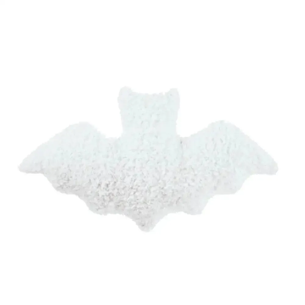 Plys materiale Bat Plys pude Halloween tema Blødt stof flagermus modellering pude Sort Hvid Brun Fyldedyr Plys til piger — image 10