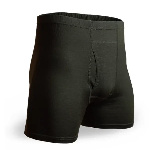 Boxer da uomo in lana merino lunga 100% lana merino intimo da uomo strato di base 240G mutande sportive da uomo fitness traspirante