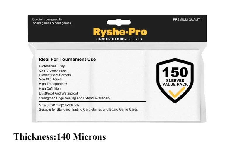 150Pcs Premium Card Sleeves 2.6"x3.6" Compatible with Standard Size Trading Cards for MTG Pokemon TCG Baseball Card Sport Cards — image 20