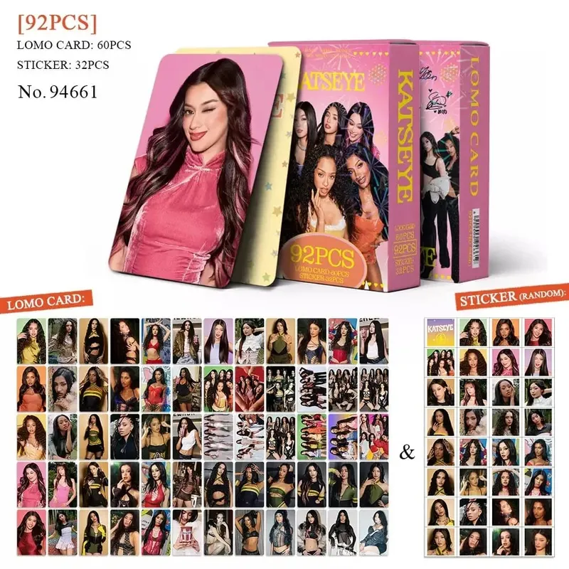 92PCS Kpop Hot Idol MANON SOPHIA DANIELA LARA MEGAN YOONCHAE Self Made HD Lomo Cards Fãs Coletar Photocards Presentes Cartões Pequenos