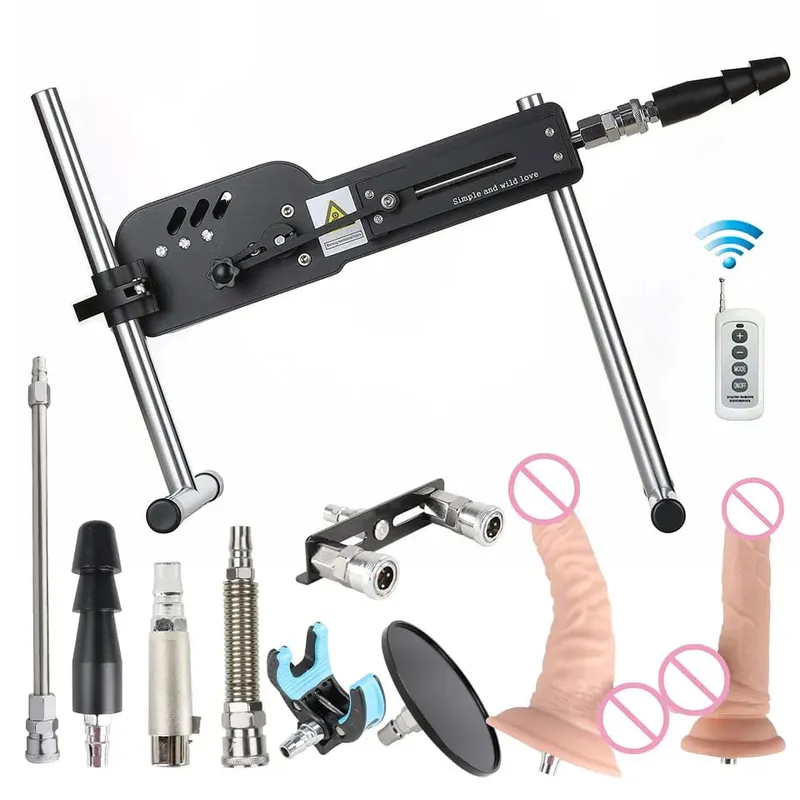 Machine sexuelle améliorée avec télécommande, Super silencieuse, Ultra réglable, Vac U Lock, 30db, 70W, Machine d'amour avec Big D gratuit