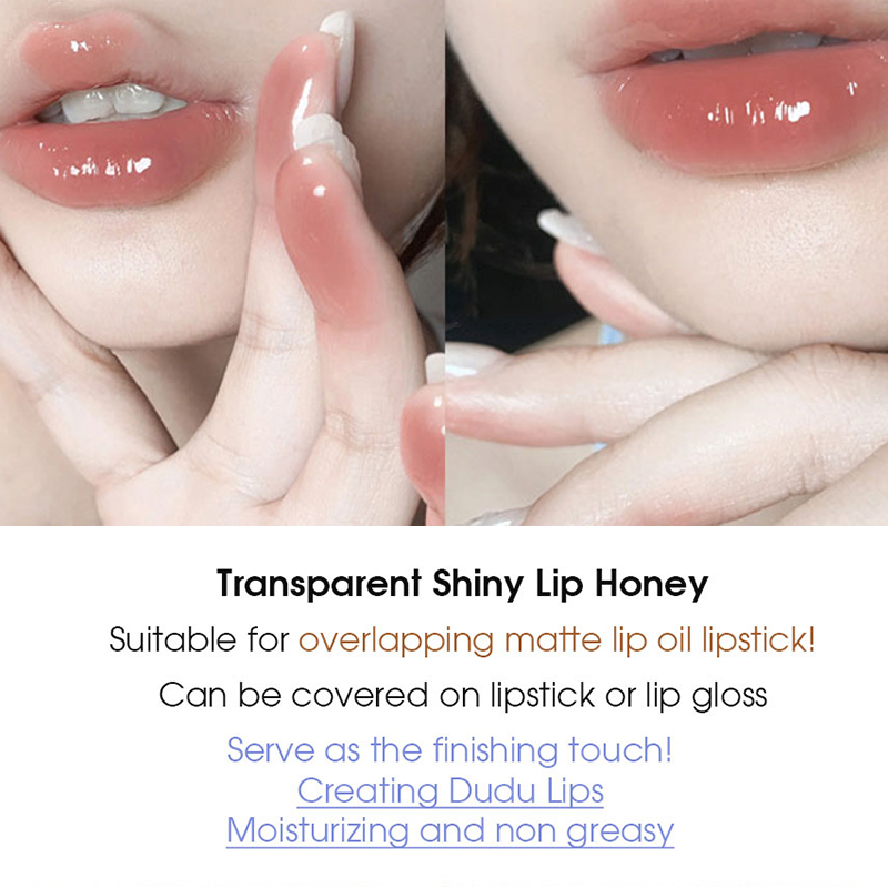 Gege bear Bow Knot Milk Canister Lip Honey Moisturizes and Moisturizes the Mirror Face with Water Gloss and Fine Shining Lips — image 6