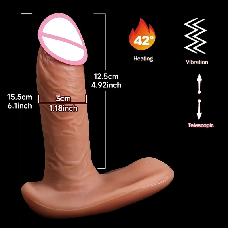 Makatotohanang Dildos Vibration Para sa mga Babae Masturbesyon Anal Plug Penetration Anal Thrusting Penis Dildo Vibrator Sexy Adult Sex Toys
