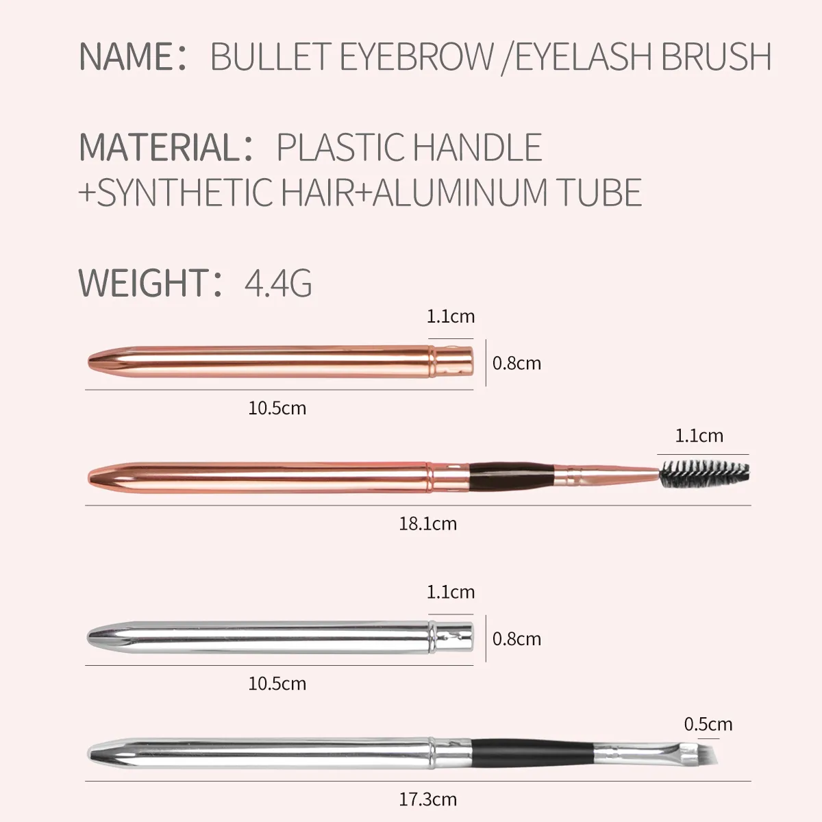 1 PCS Eyebrow Brush Professional Small Angled Brushes High Quality Eye Brow Liner Contour Eyelash Cosmetic Beauty Makeup — image 2