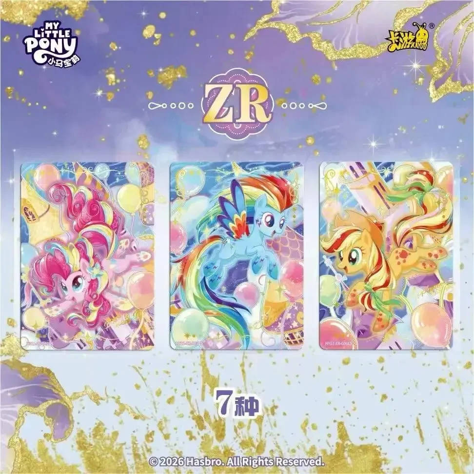Genuine My Little Pony Card Friendship Eternal Card Radiant Moon Pack Gilded Flash Cards Anime Collection Card Toys Gift