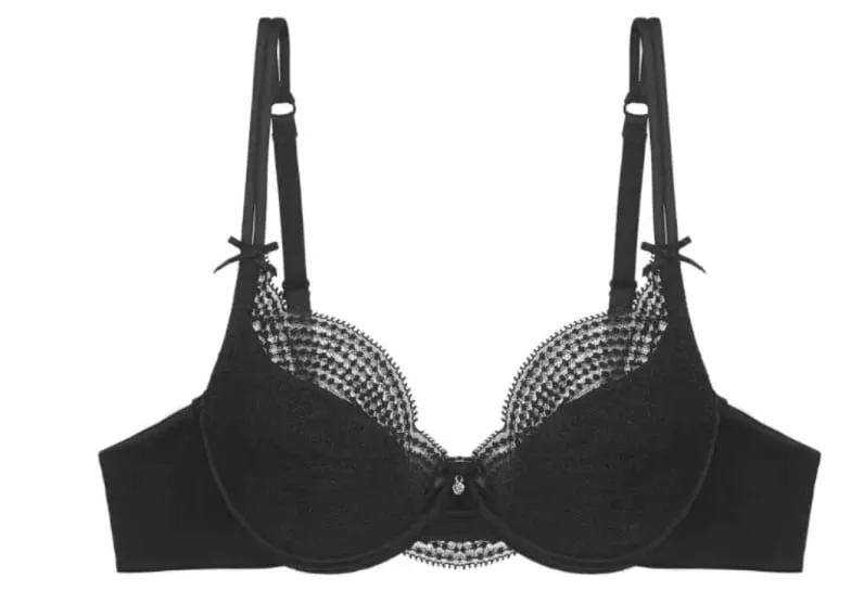 Set intimo mezza coppa Donna Coppa sottile Push Up Reggiseno morbido con ferretto Slip Piccolo petto Raccogliere Supporto laterale Biancheria intima anticedimento 32‑38 — image 12