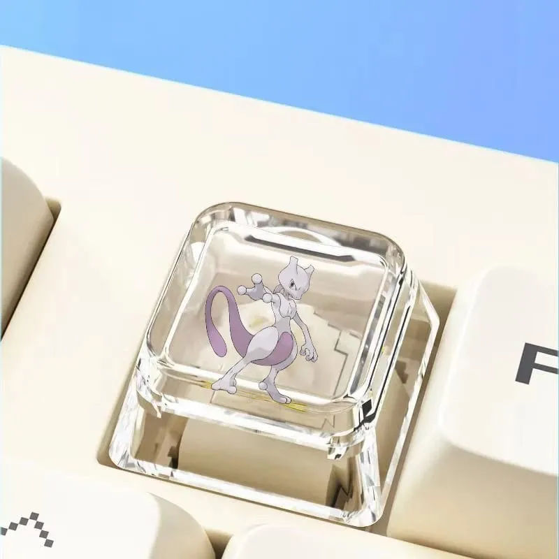 Cross mechanical keyboard personalized anime keycap single Charmeleon Blastoise Eevee transparent cartoon keycap — image 15