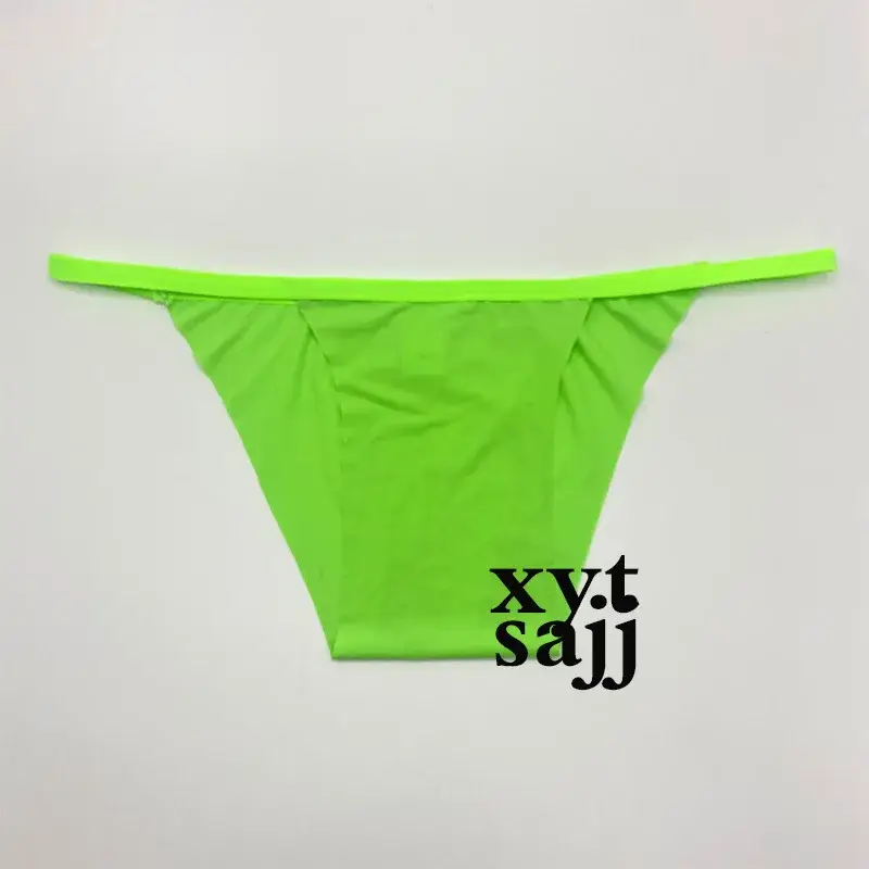 Quần lót tam giác Unisex cạp thấp Một mảnh đúc màu trơn Thiết kế không co giãn Không bó sát Thoải mái Quần lót ngắn gọn gợi cảm