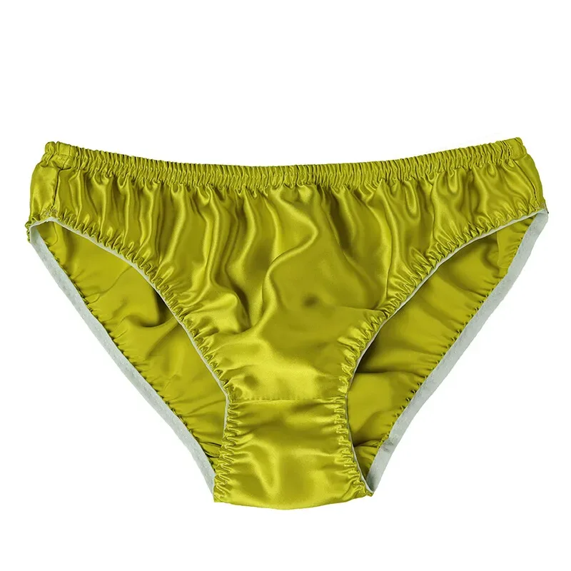 Hot-selling 100% silk panties male mulberry silk trigonometric underwear men briefs