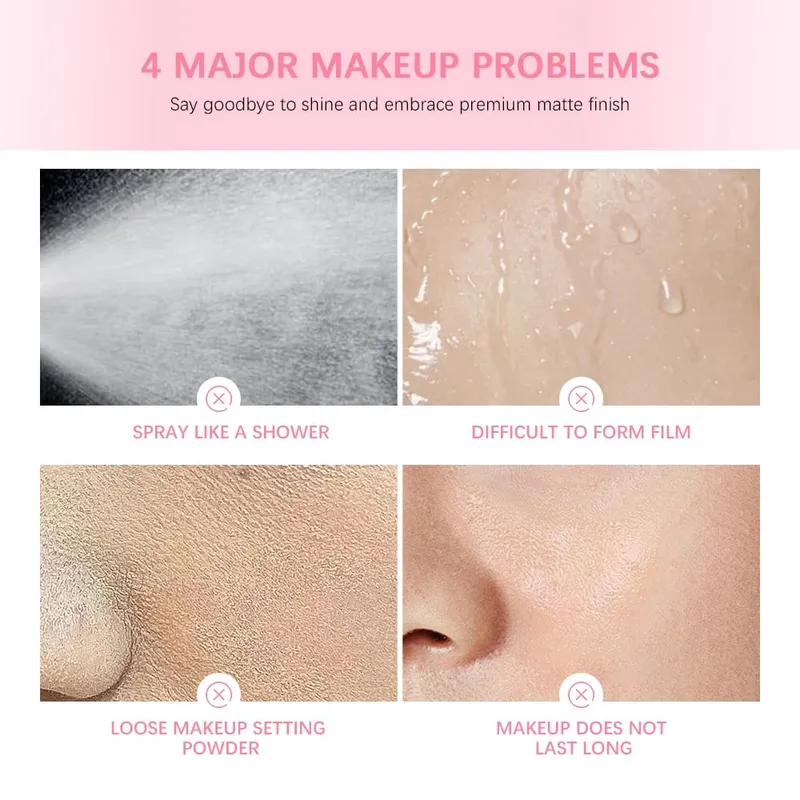2pcs Base Makeup Kit Mattifying Oil Control Setting Spray & Blur Magnet Primer Matte Finish Moisturizing Under Makeup Waterproof — image 4