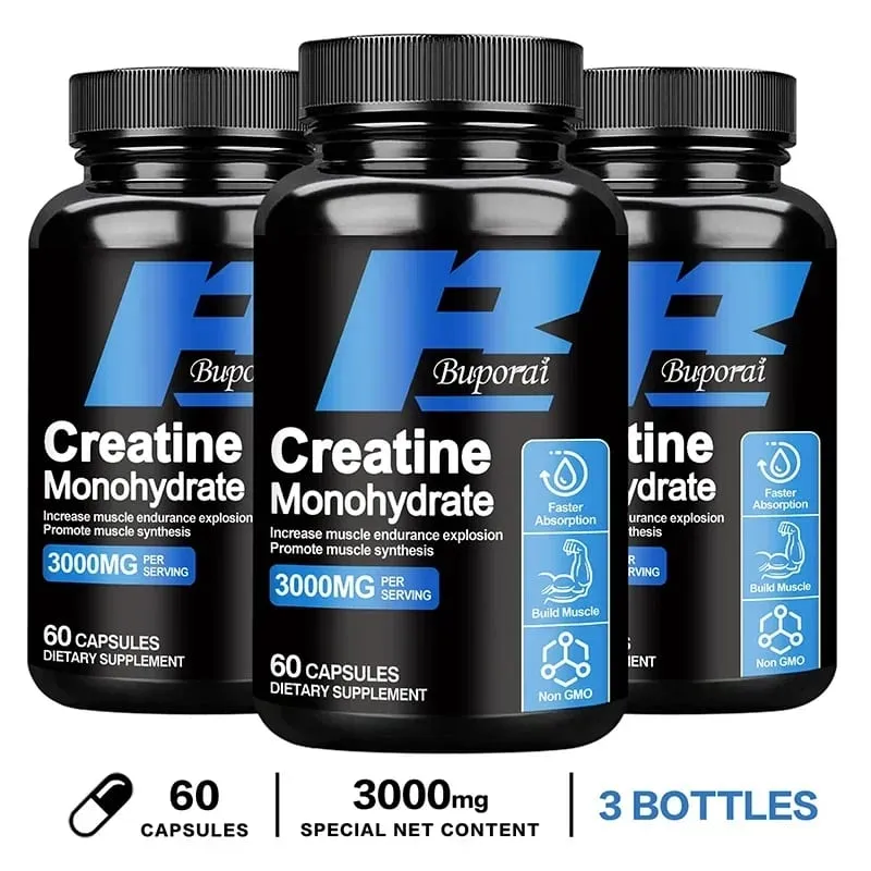 Creatine Monohydrate - Improves Energy and Endurance Increases Muscle Mass and Athletic Performance