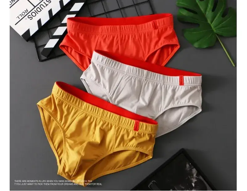 1/3PCS Men's Pure Cotton Briefs High Quality Comfortable Underpants Breathable Shorts Underwear Lingerie Panties Calcinha Cuecas