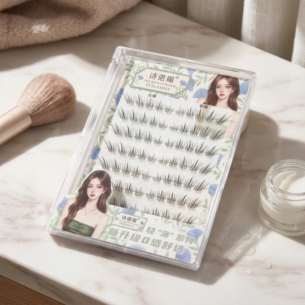 Fox-style False Eyelashes Short Length Curl Black Natural Eye Lengthening Design Lightweight For Daily Makeup Party Dating Women