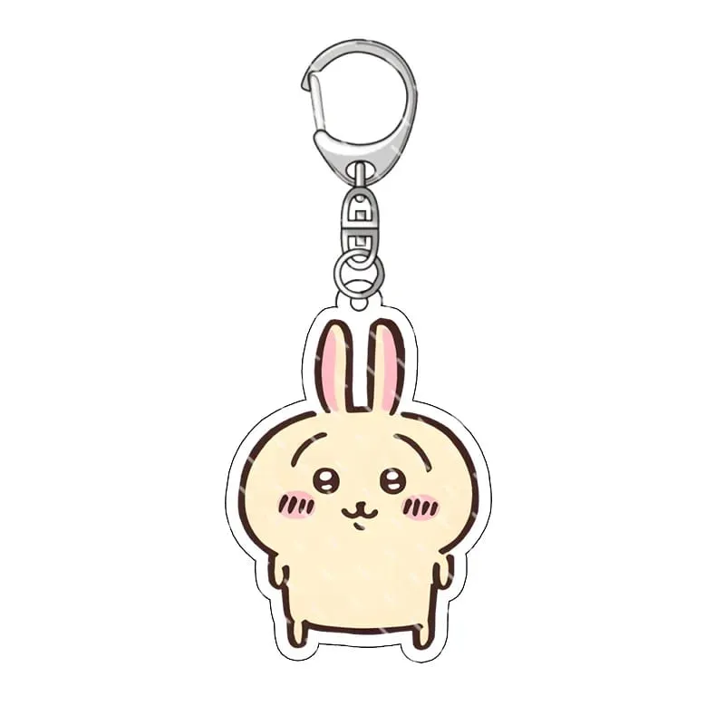 yiji Pendant Anime Comic Acrylic Peripheral Keychain Hachiware Usagi Cute Pendant Bag Hanging Decoration Decoration
