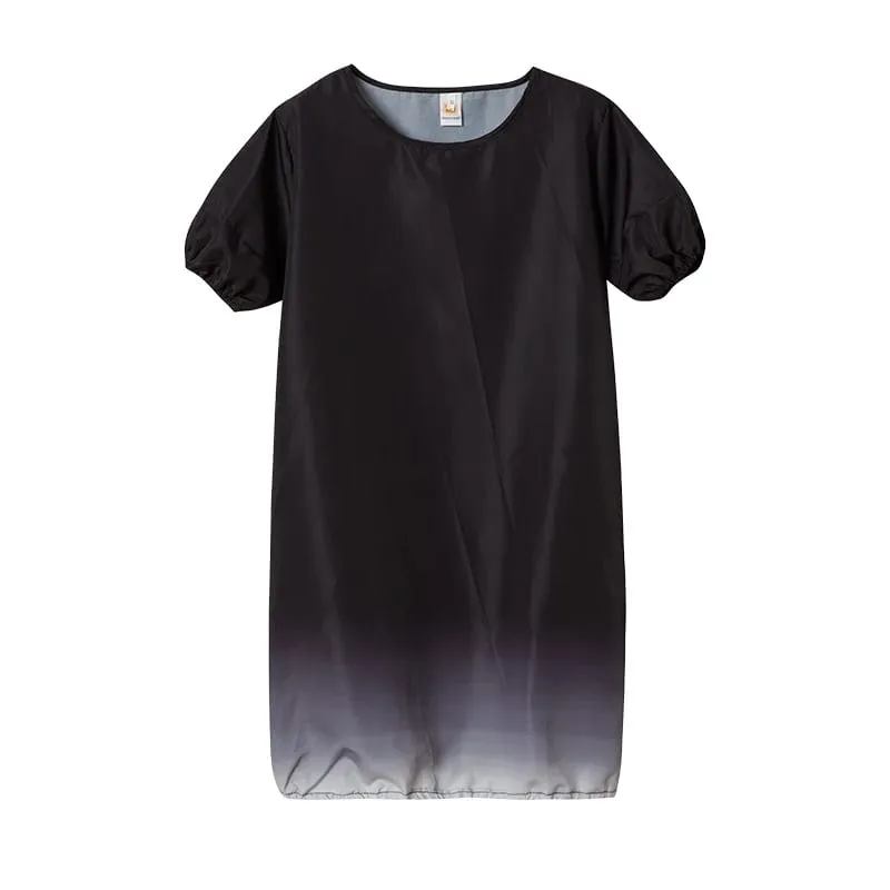 Ropa de mujer de gran tamaño, nuevo producto transfronterizo europeo y americano, nuevo vestido informal degradado, 2024