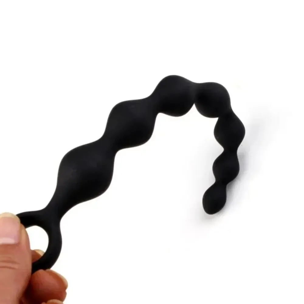 20CM Silicone Anal Beads Prostate Stimulator Ball Butt Plug With Pull Ring Adult Sex Toy for Women Men Couples Gay Flirt Product
