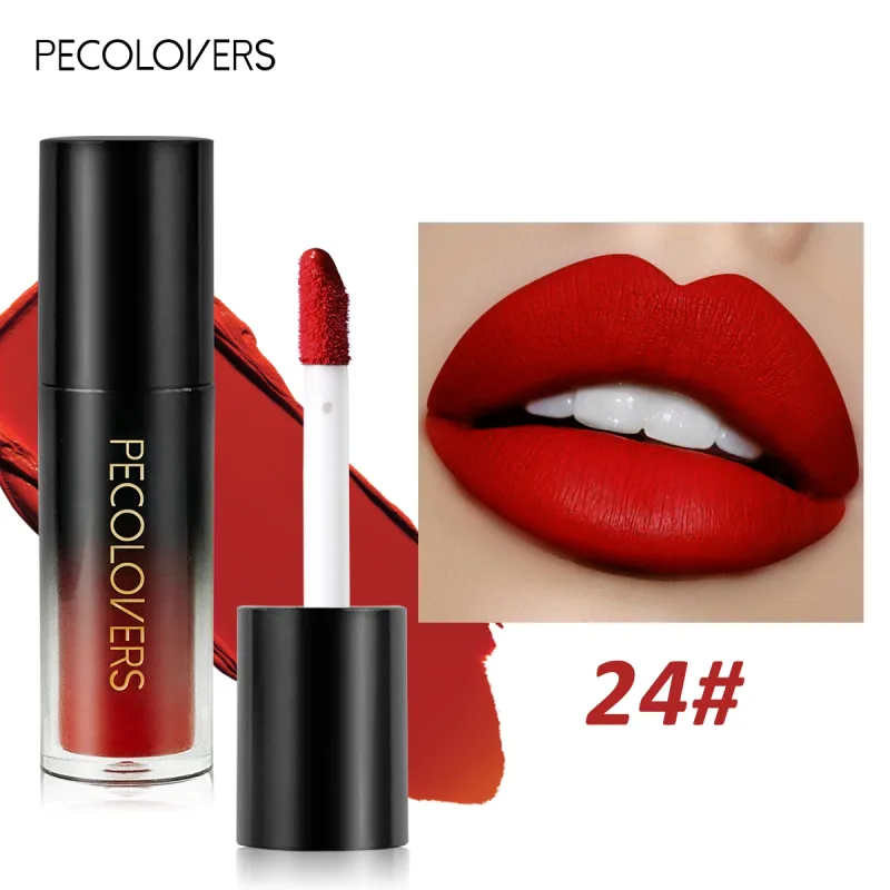 Multiple Colors Matte Velvet Lip Gloss Waterproof Long-lasting Non-stick Cup smooth Lipstick To Apply High Color Rendering