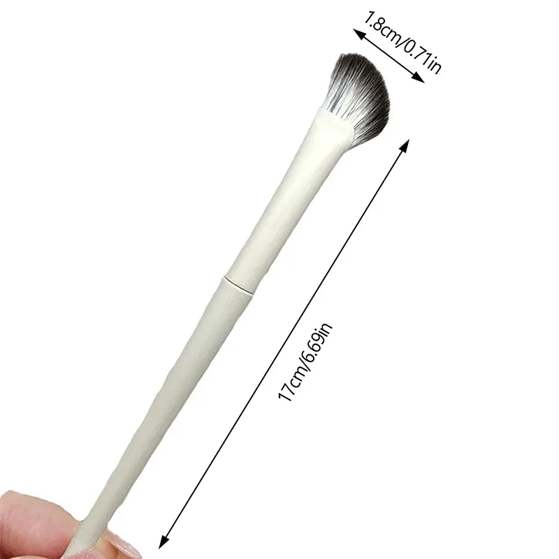 1Pc Half Fan-shaped Nose Shadow Brush Highlighter Blush Makeup Brushes Fit Nose Eye Contour Women Facial Beauty Tools.~