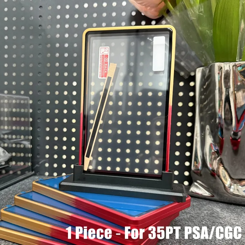Multicolor Gradient Color Aluminum Alloy Trading Card Protect Holder Metal Case For 35PT PSA CGC Graded Card