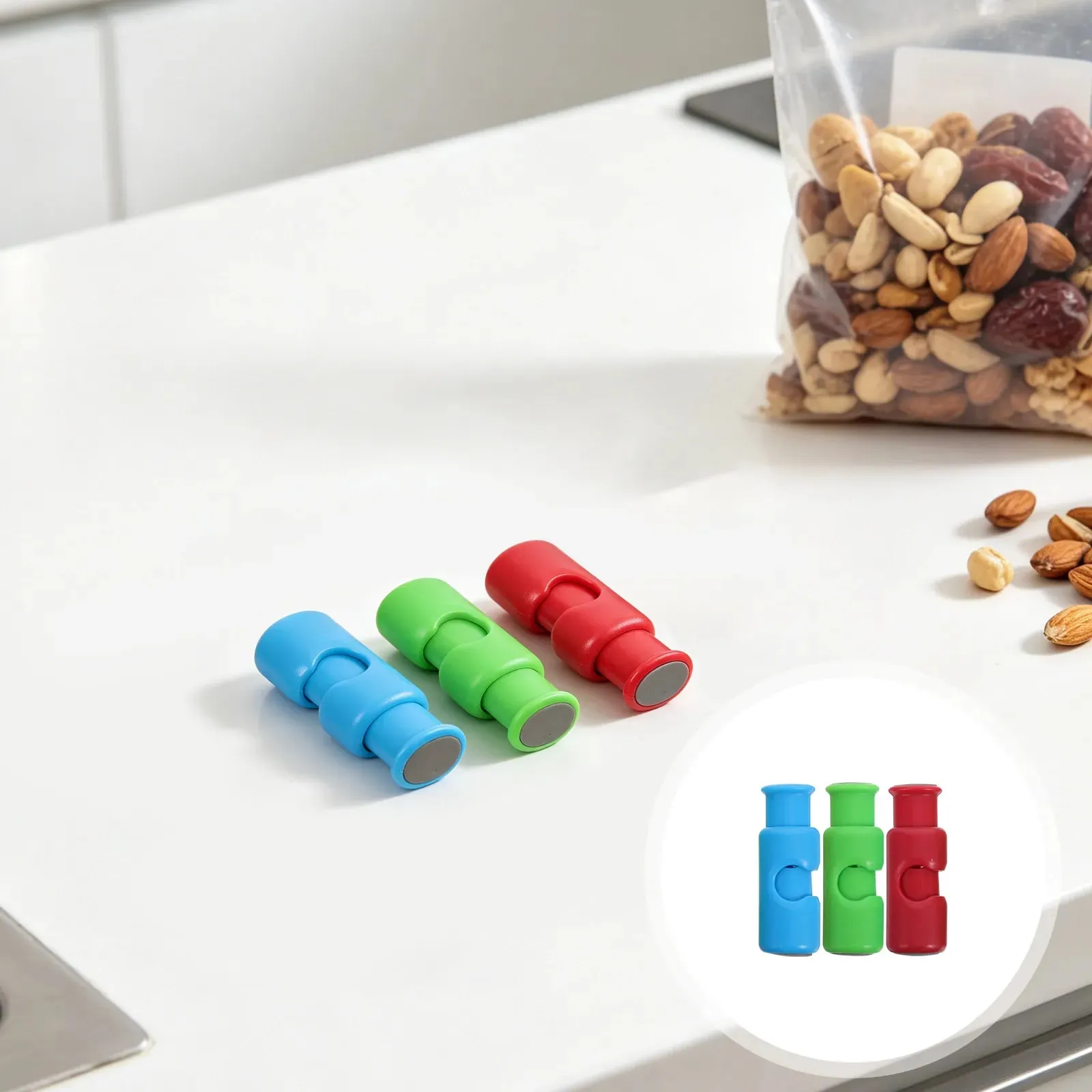 9/12 stücke Lebensmittel Dichtung Clips Mehrfarbige Squeeze Lock Clips Luftdichten Brot Tasche Sealer Für Küche Frische Lebensmittel Lagerung Snack BagClosures