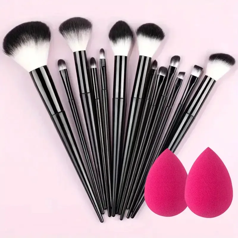 13Pcs Soft Fluffy Makeup Brushes Set for Cosmetics Foundation Blush Powder Eyeshadow Kabuki Blending with Makeup Sponge Egg — image 16
