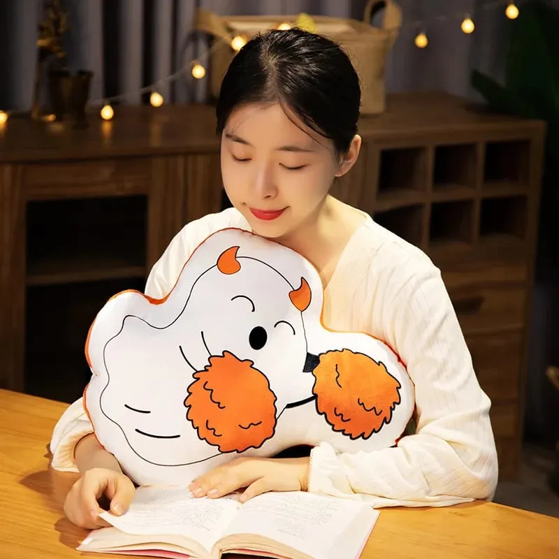 30CM Funny Pumpkin Ghost Cute Elves Skeleton Death Dark Cat Soft Pillow Halloween Home Decoration Sofa Cushion Nap Sleep Toys — image 7