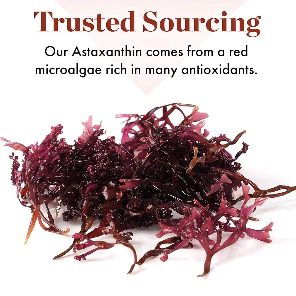 Astaxanthin-Kapseln 12 mg fördern die Herz-Kreislauf-Gesundheit und beschleunigen den Stoffwechsel, unterstützen die Gesundheit von Augen, Gelenken und Haut