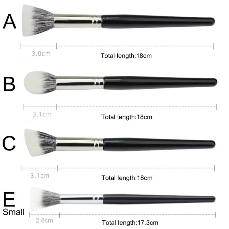Stippling Highlight Makeup Brushes Blush Goat Hair Multifunctional Beauty Foundation Make Up Brush Tools